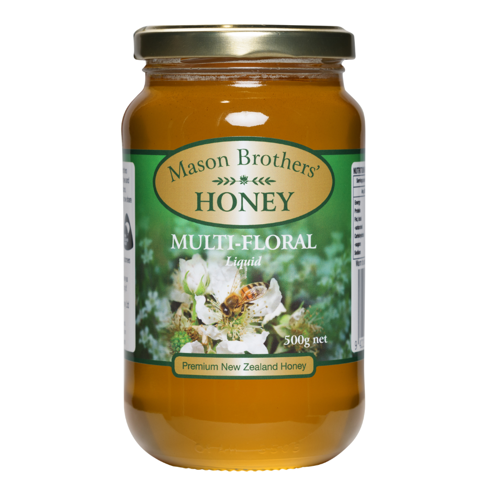 Mason Brothers MultiFloral Liquid Honey Jar 500g
