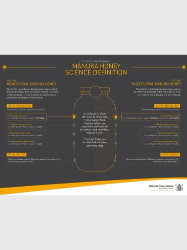 graphic explaining mpi manuka standard