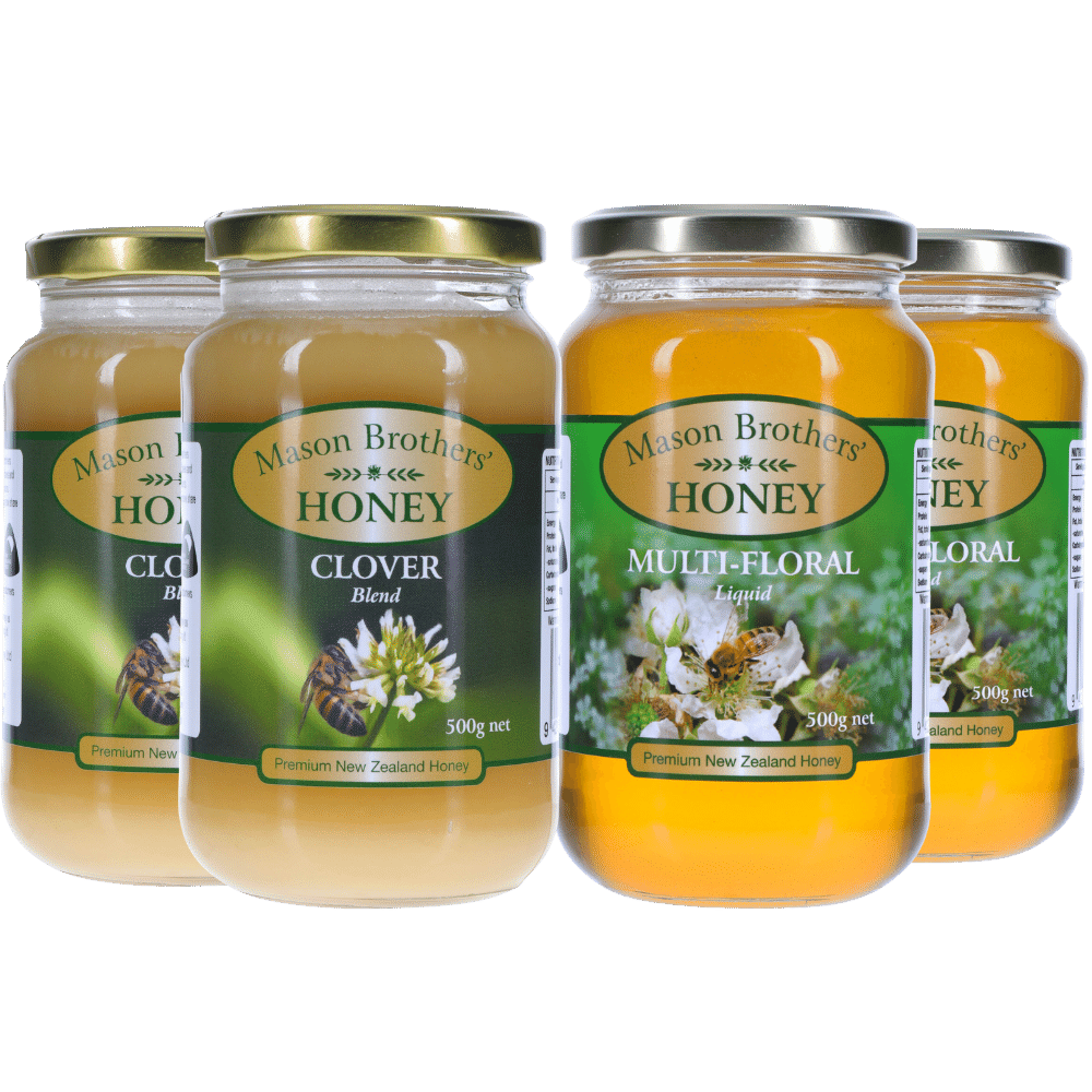 Mason Brothers Build your bundle clover honey and liquid honey